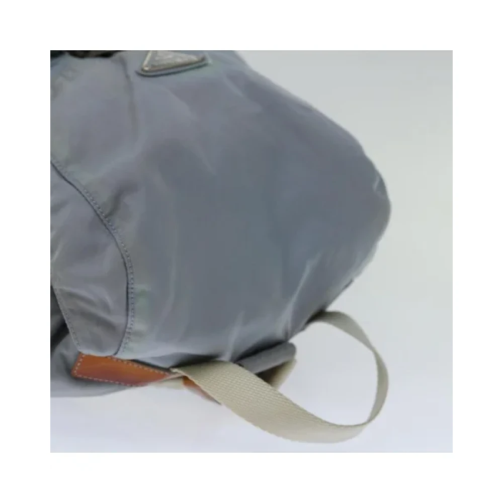 Prada Vintage Pre-owned Nylon backpacks Blue Dames