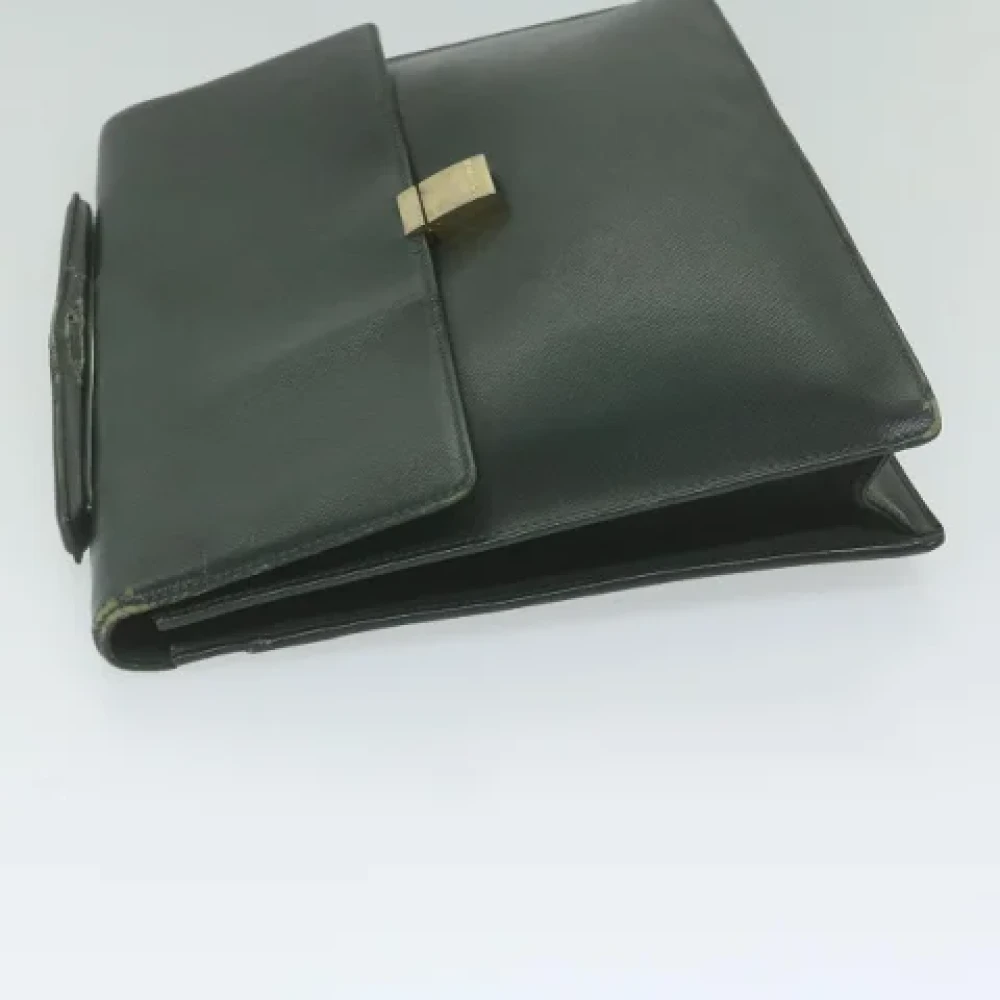 Louis Vuitton Vintage Pre-owned Leather briefcases Green Dames