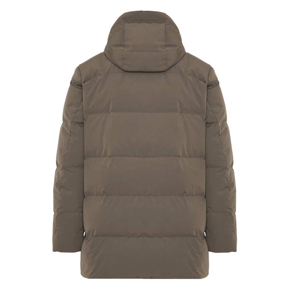 PAUL & SHARK Nylon Hoodie met Zakken Green Heren