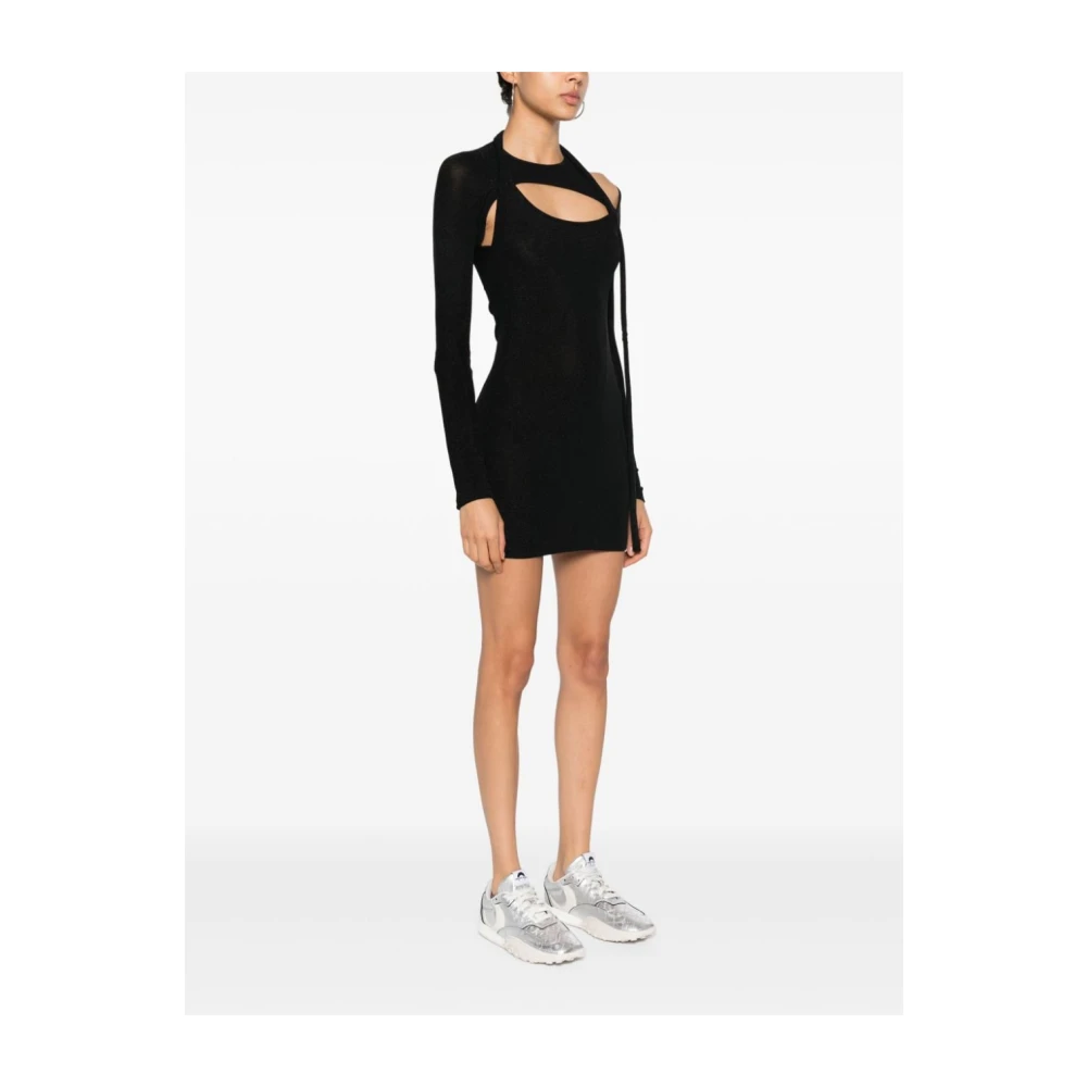 Ottolinger Zwart Metallic Threading Jurk Black Dames