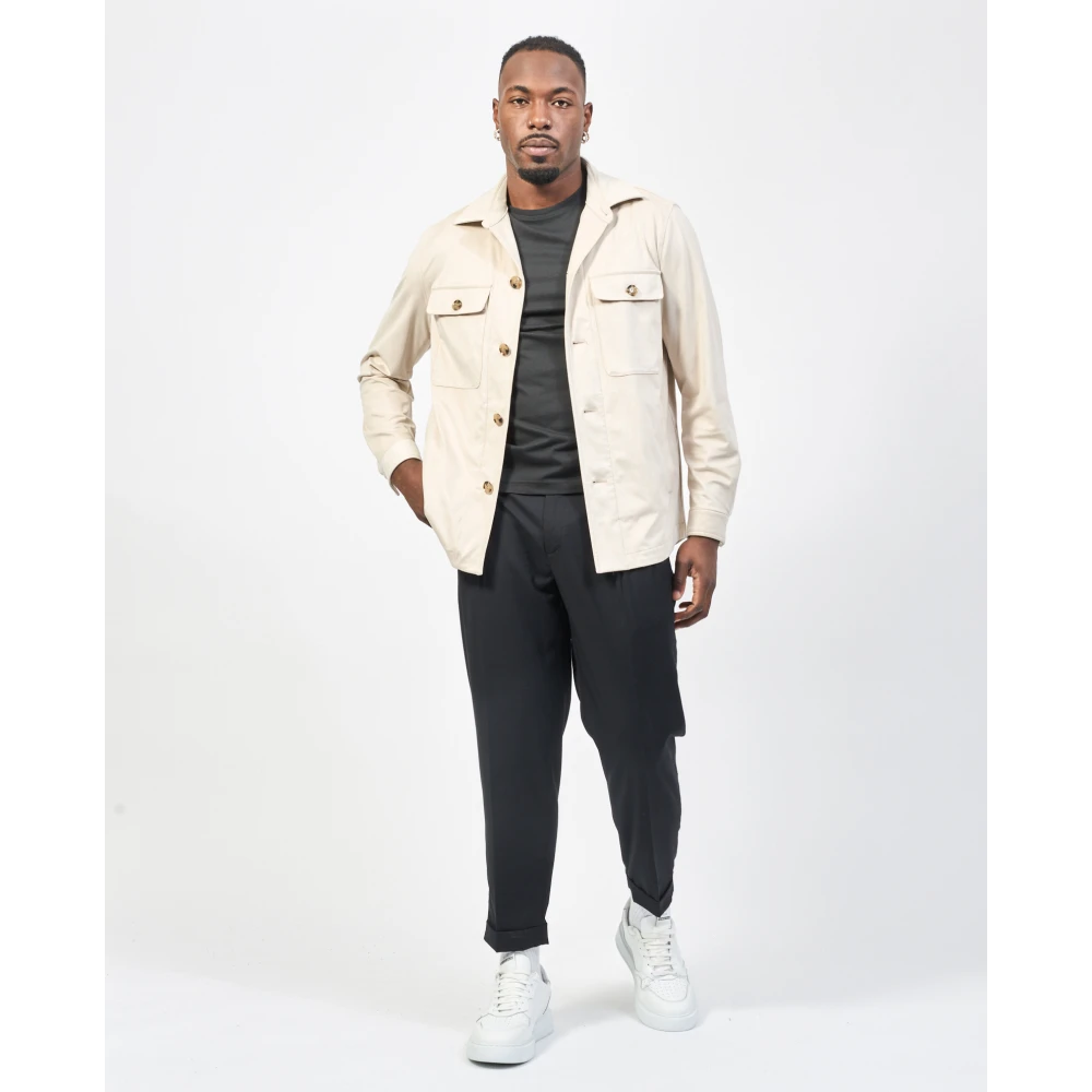 Hugo Boss Beige Overhemd met Relaxte Pasvorm Beige Heren