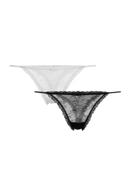 Broderad spetstrosa, 2-pack