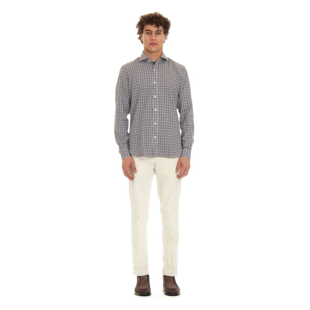 Barba Micro Patroon Maatwerk Overhemd Multicolor Heren