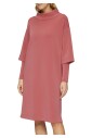 robe-courte-en-scuba-avec-col-montant