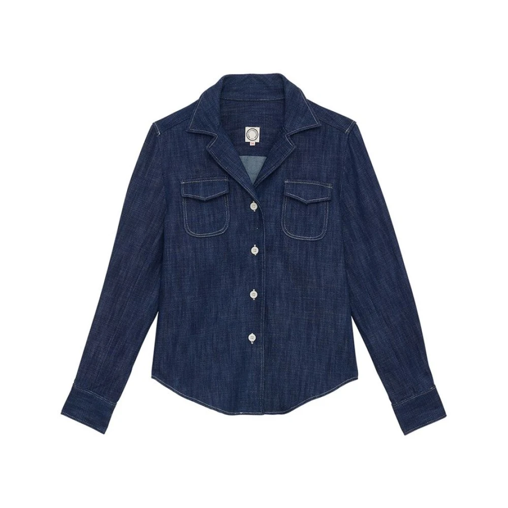 Ines De La Fressange Paris Evana Katoenen Shirt Blue Dames