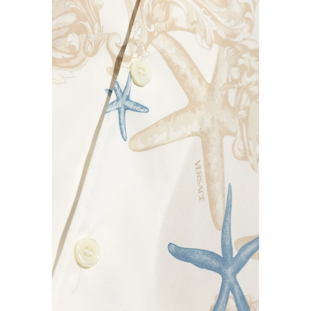 Versace Shirt met Barocco Sea print Multicolor Heren
