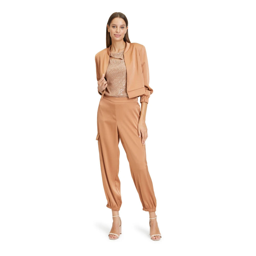 Vera Mont Trousers Brown Dames