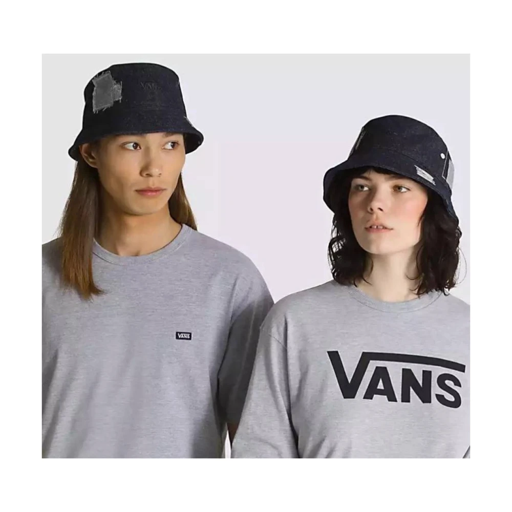 Vans Check Denim Bucket Hat Blue Dames