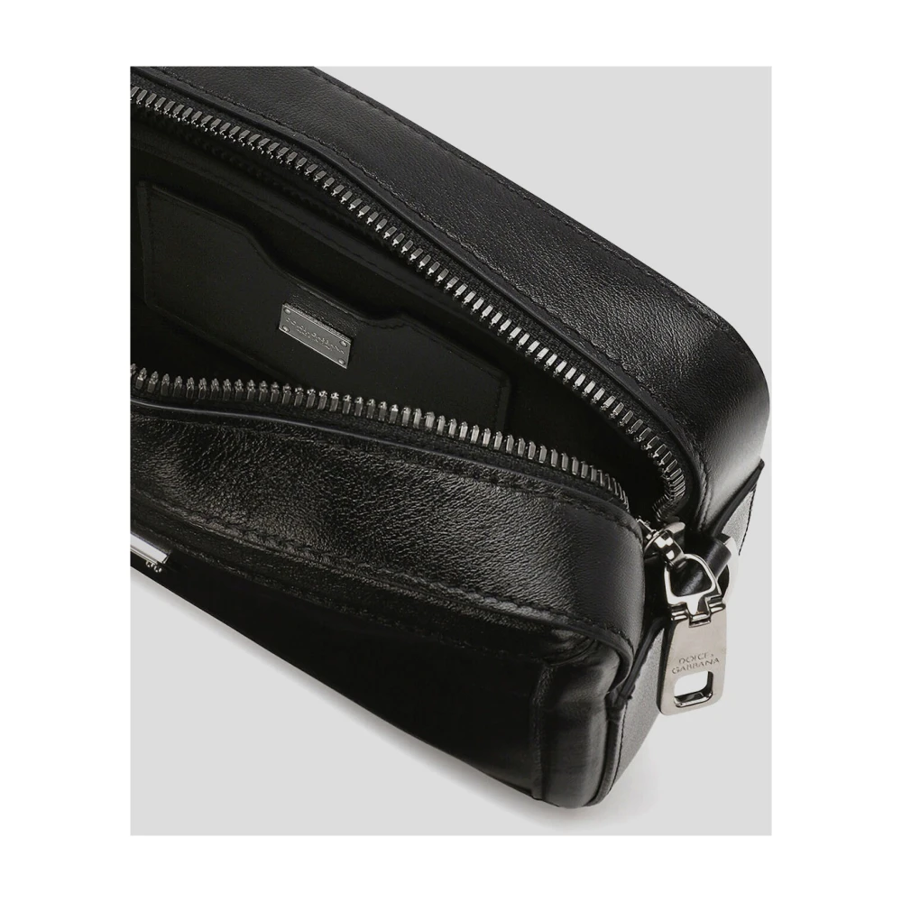 Dolce & Gabbana Leren Mini Tas Black Heren