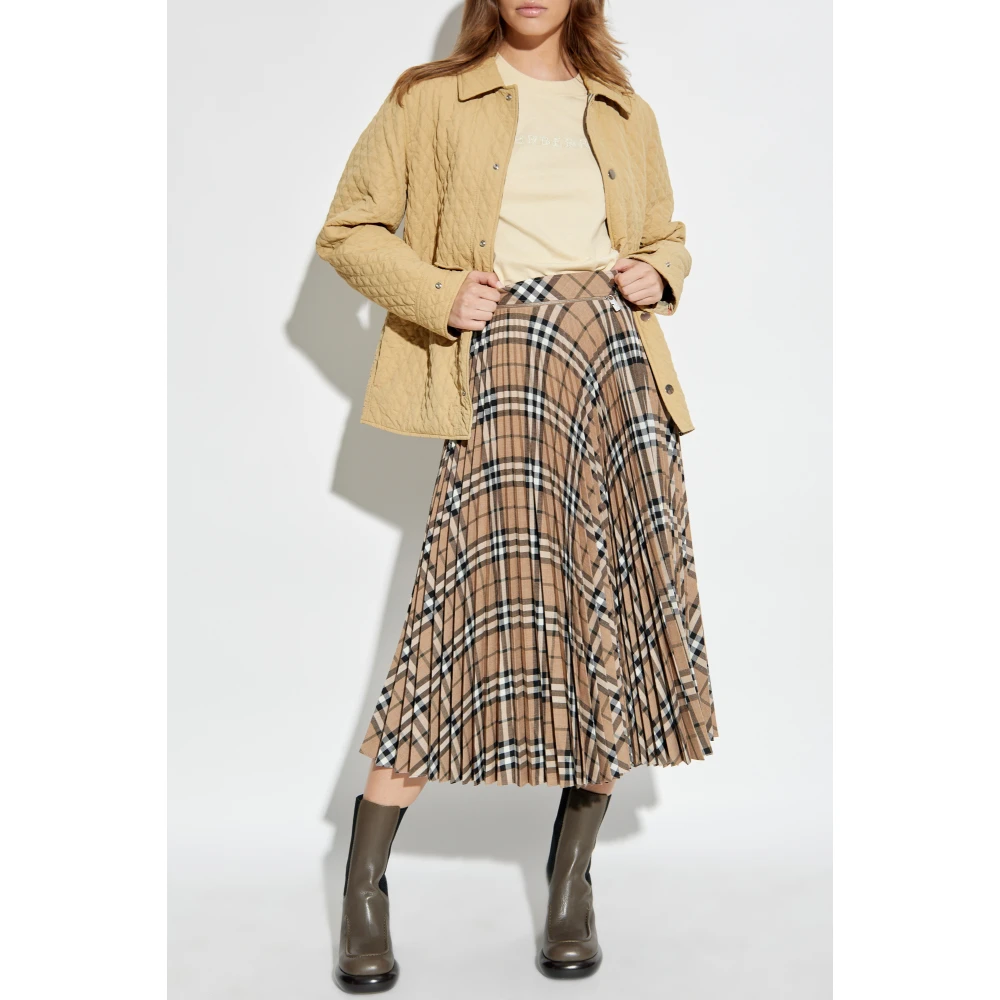 Burberry T-shirt met logo Beige Dames