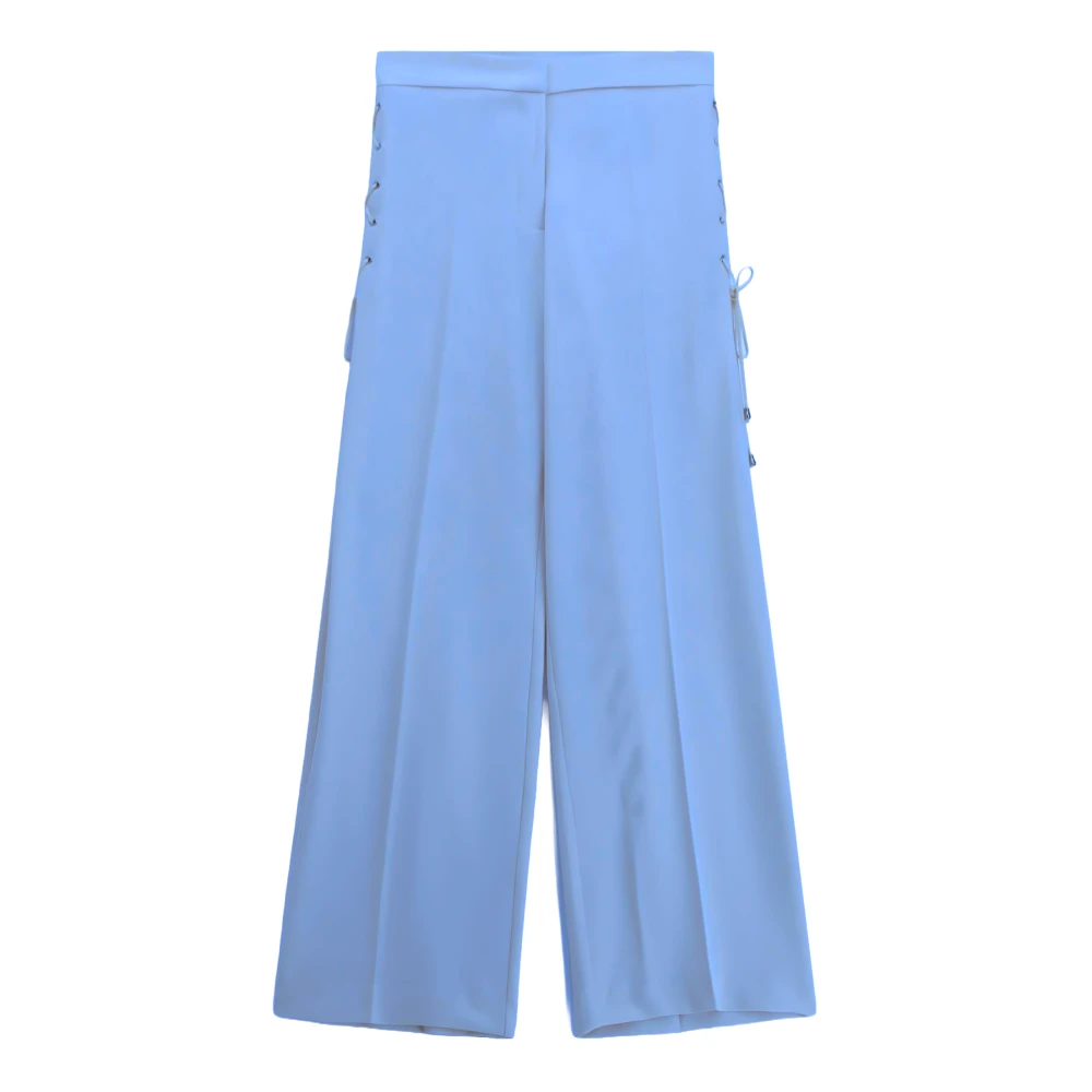 Imperial Women's Blue Pantalone A Zampa - Wide Trousers - S - Trousers