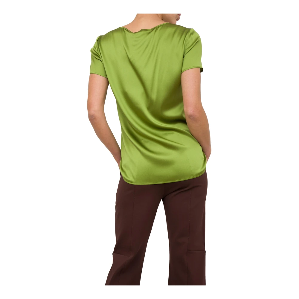 Max Mara Casual Katoenen T-Shirt Green Dames