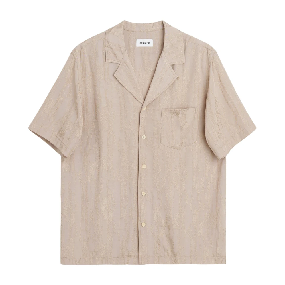 Soulland Overhemd Beige Unisex