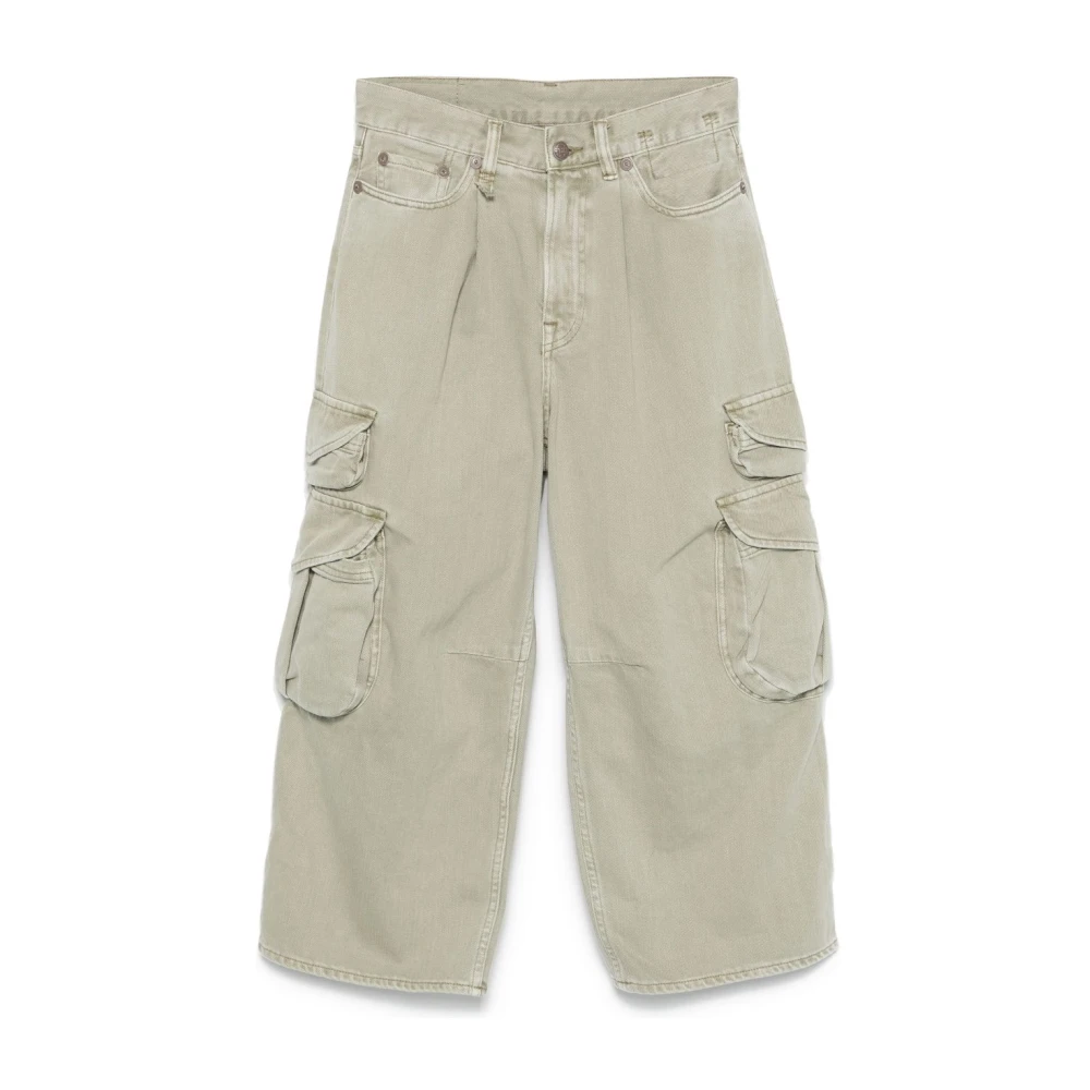 R13 Cargo Multi Pocket Broek Green Dames