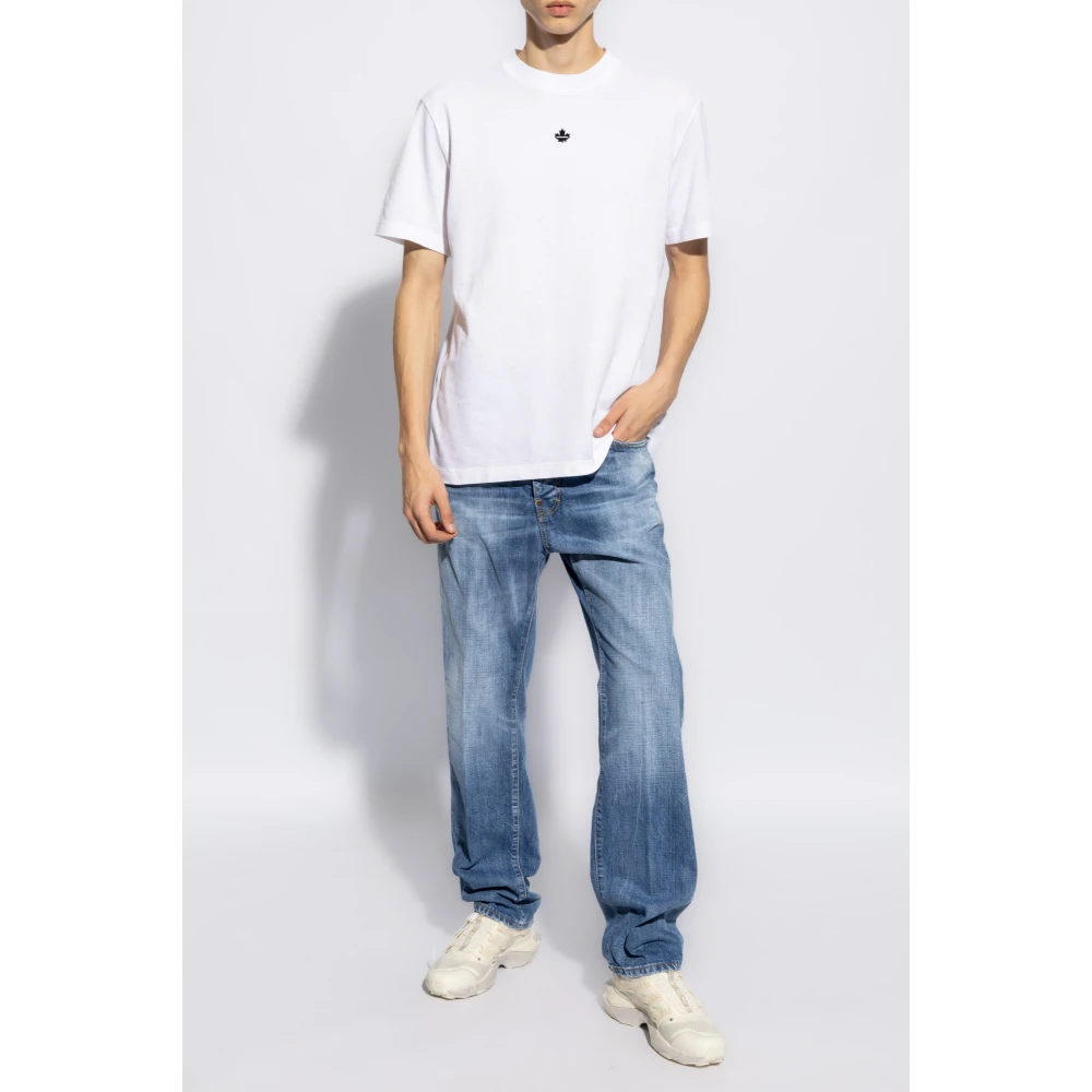 Dsquared2 T-shirt met logo White Heren