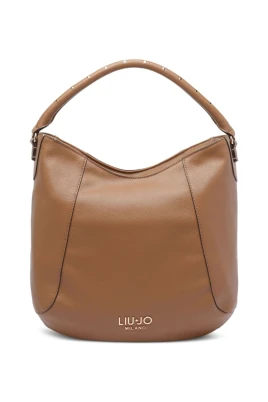 Stud Embellished Panelled Top Handle Väska