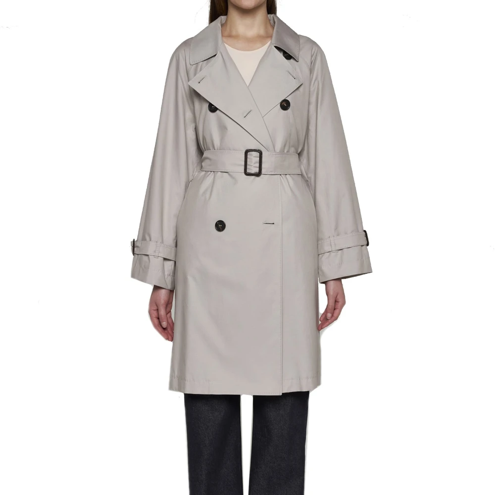 Max Mara Katoenen Trenchcoat Beige Dames