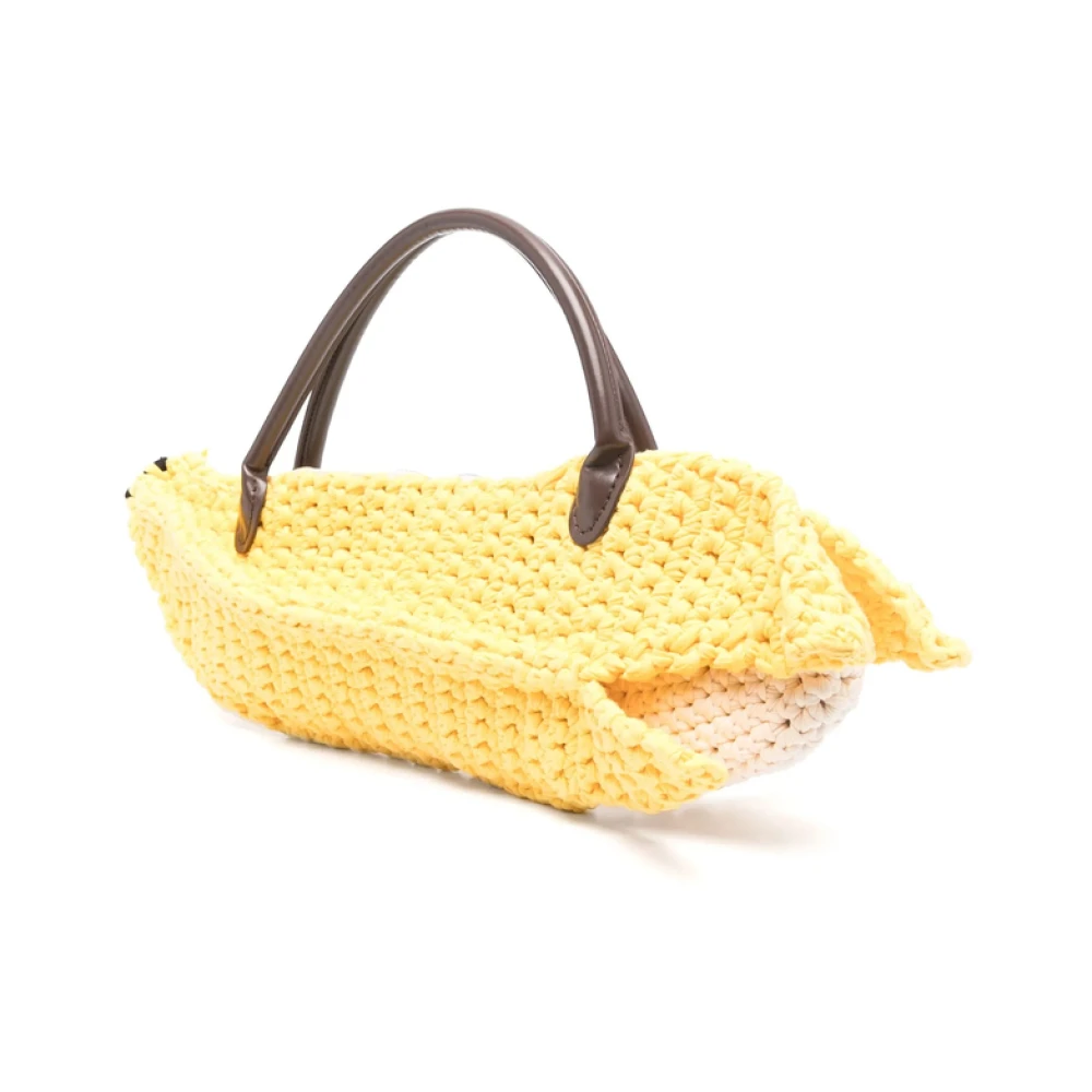 Loverboy by Charles Jeffrey Gele Bananen Bum Bag met Handvatten Yellow Heren