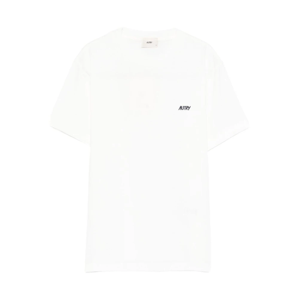Autry Women's White Cotton T-Shirt - T-Shirts - L - Tops