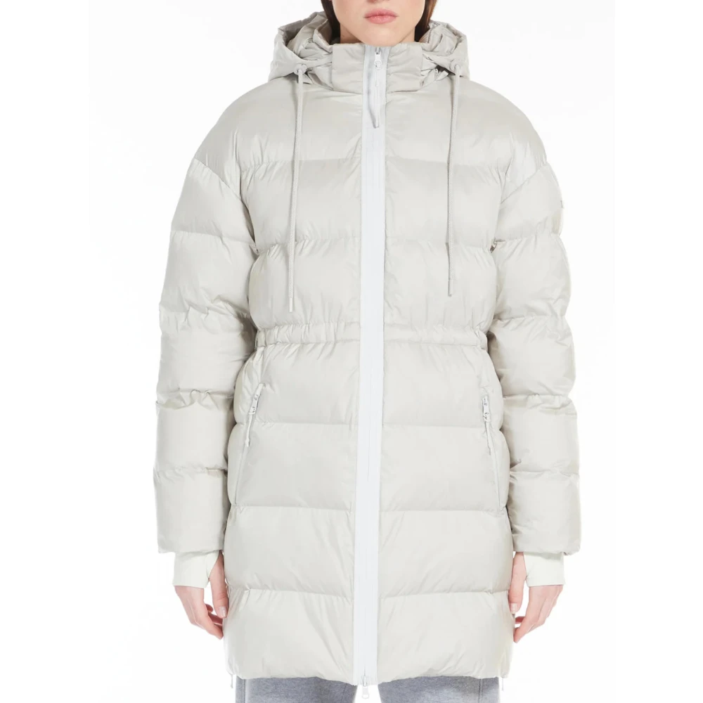 Max Mara Lichtgrijze Piumino Master Jas Gray Dames