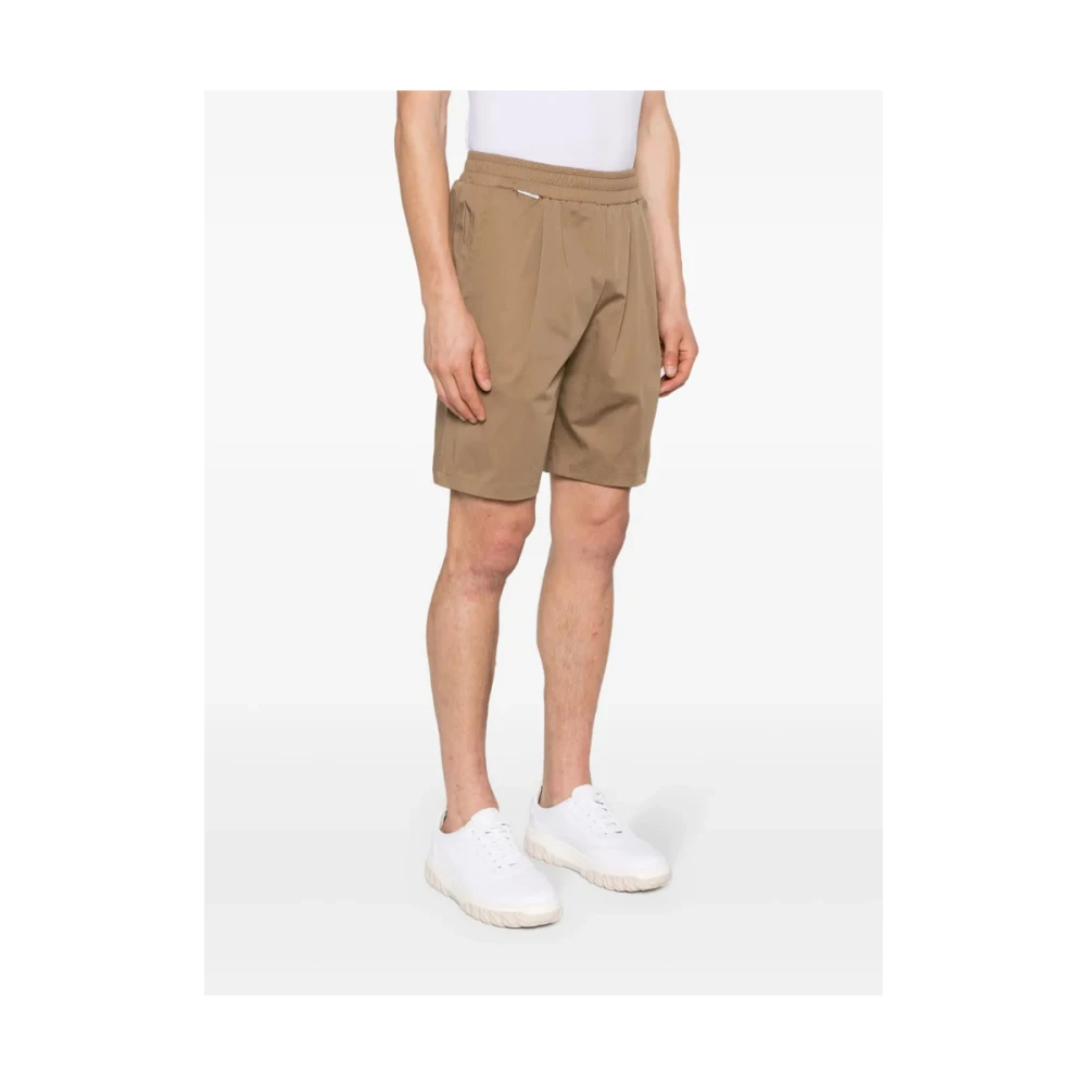 Family First Bruine Katoenen Poplin Mini Shorts Brown Heren