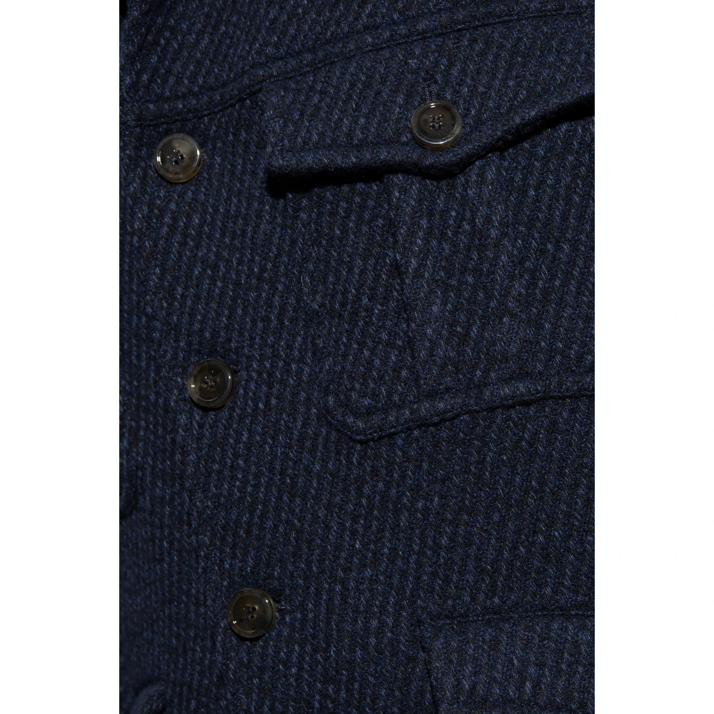 ETRO Wollen jas Blue Heren