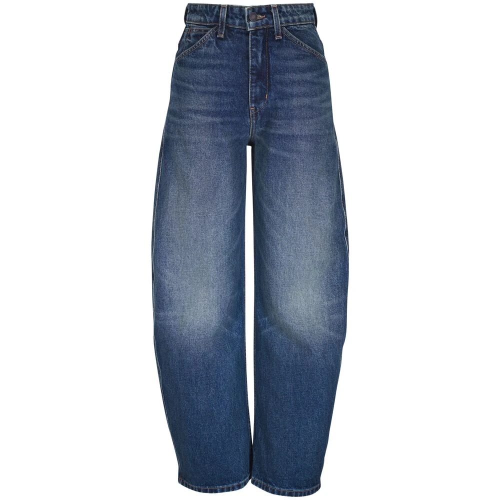 Nili Lotan Indigo Blauwe Klassieke Vijf Zakken Jeans Blue Dames