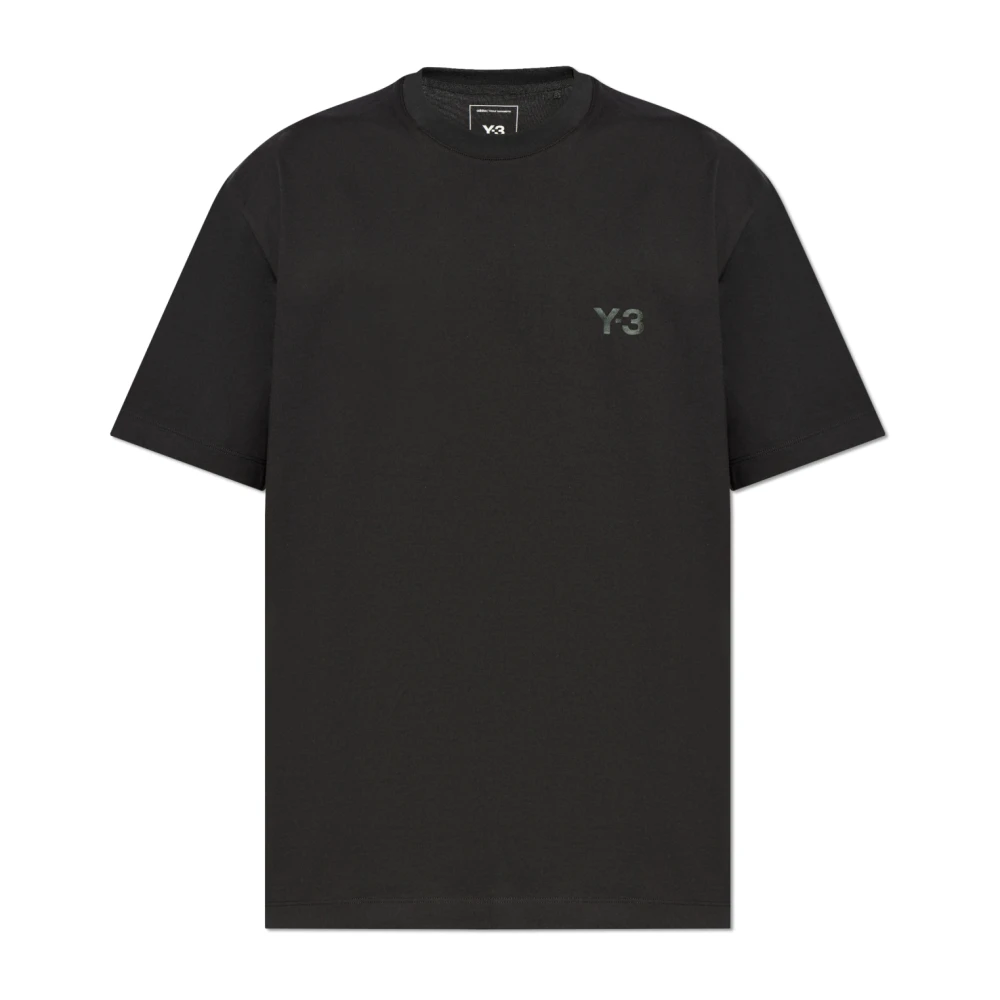 Y-3 T-shirt met bedrukt logo Black Heren