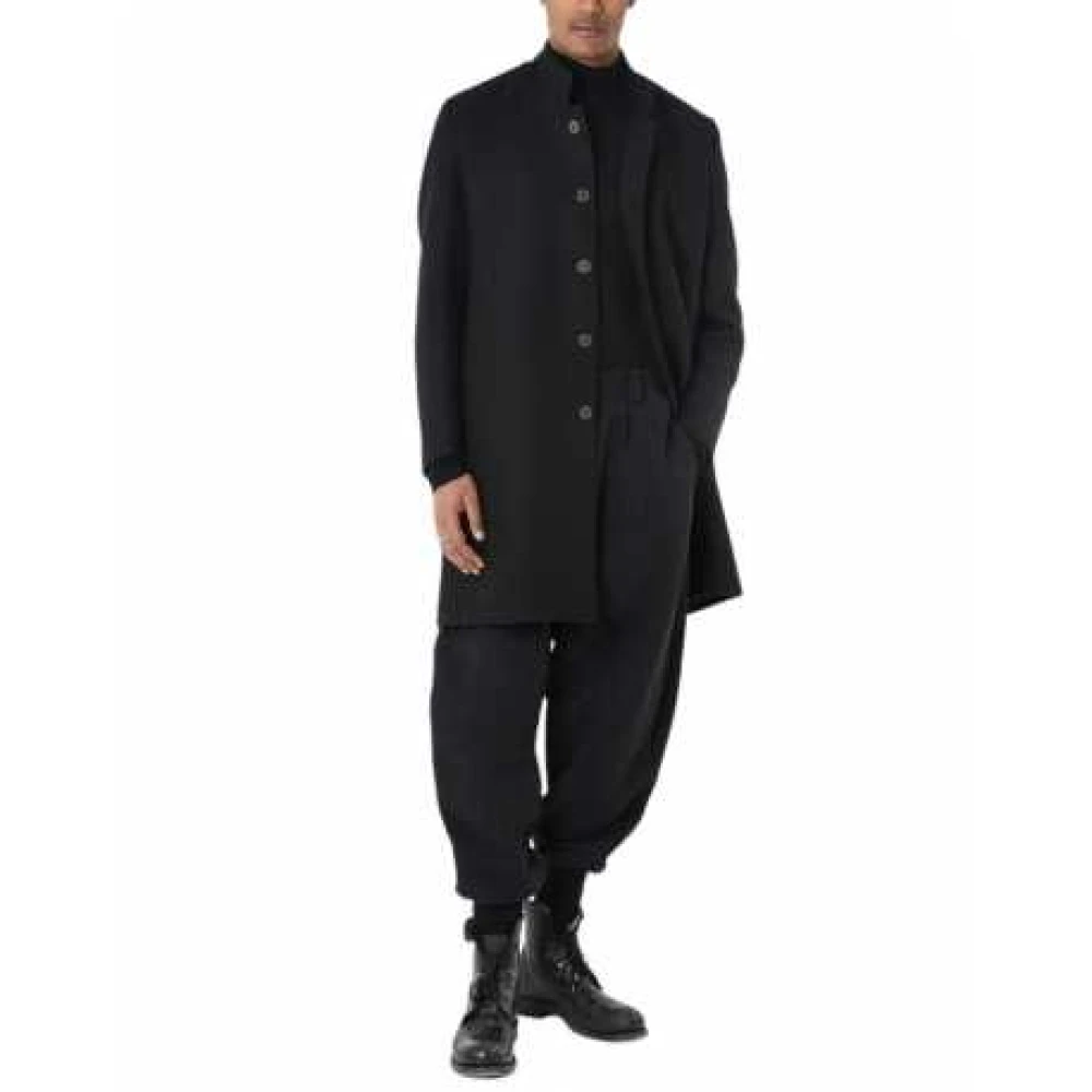 La Haine Inside Us Klassieke Zwarte Officier Kraag Jas Lm238 Black Heren