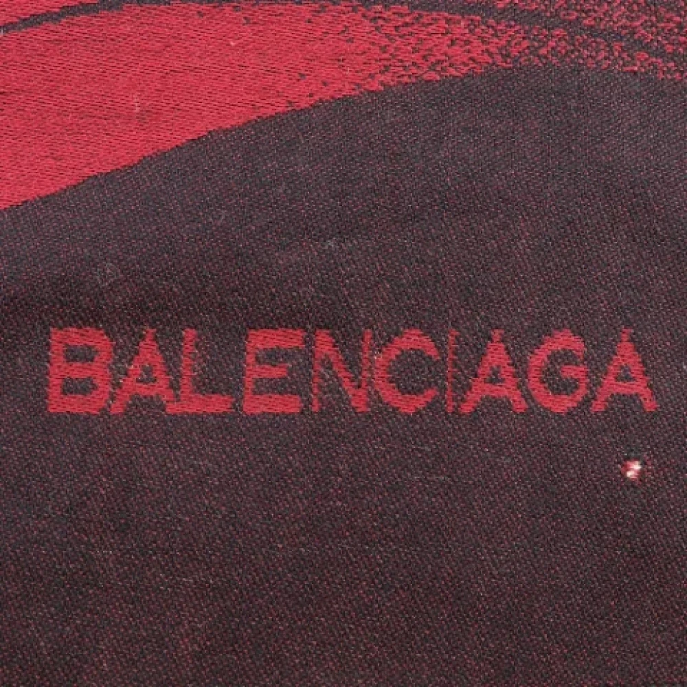 Balenciaga Vintage Pre-owned Wool scarves Red Dames