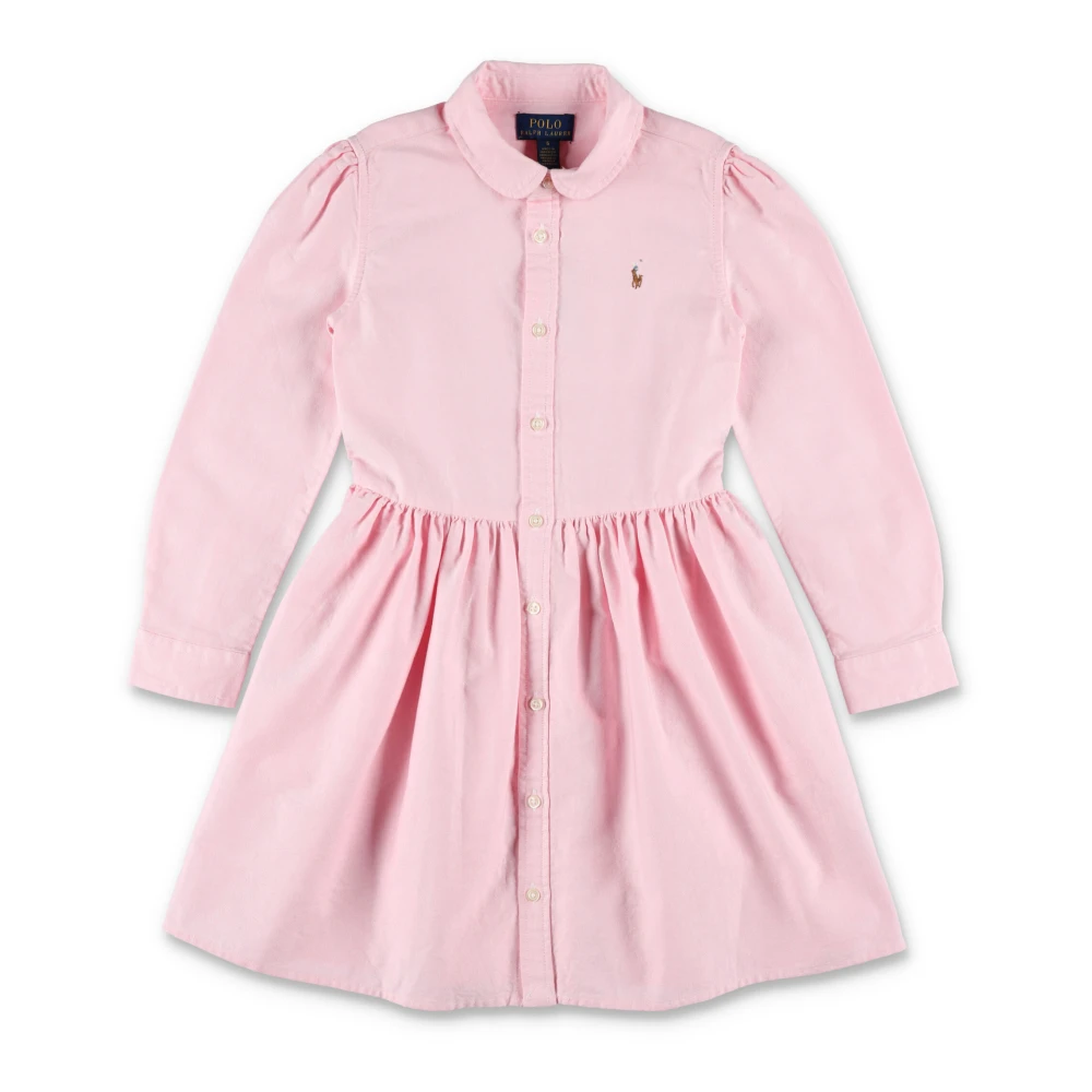 Ralph Lauren Rosa Skjortklänning Aw24 Pink, Flicka