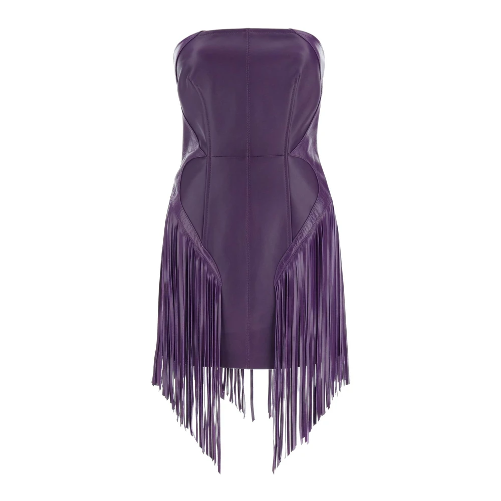 Versace Short Dresses Purple Dames