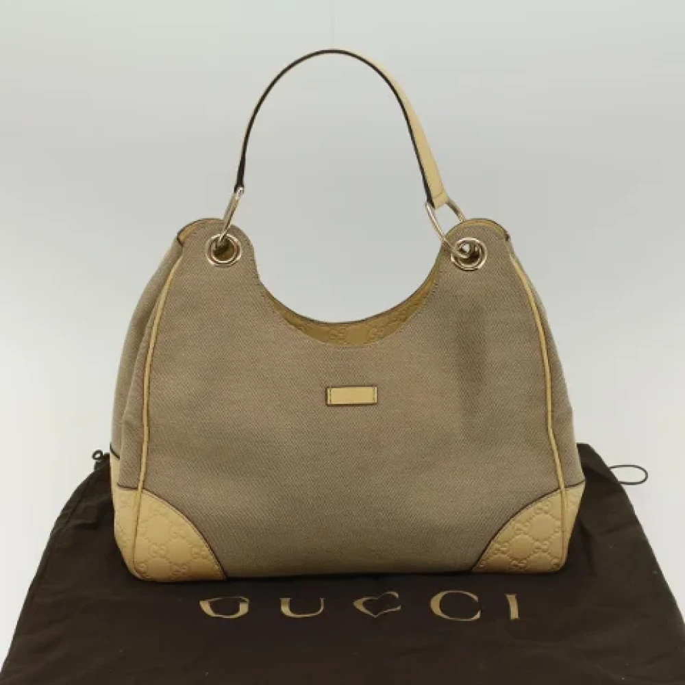 Gucci Vintage Pre-owned Canvas gucci-bags Gray Dames