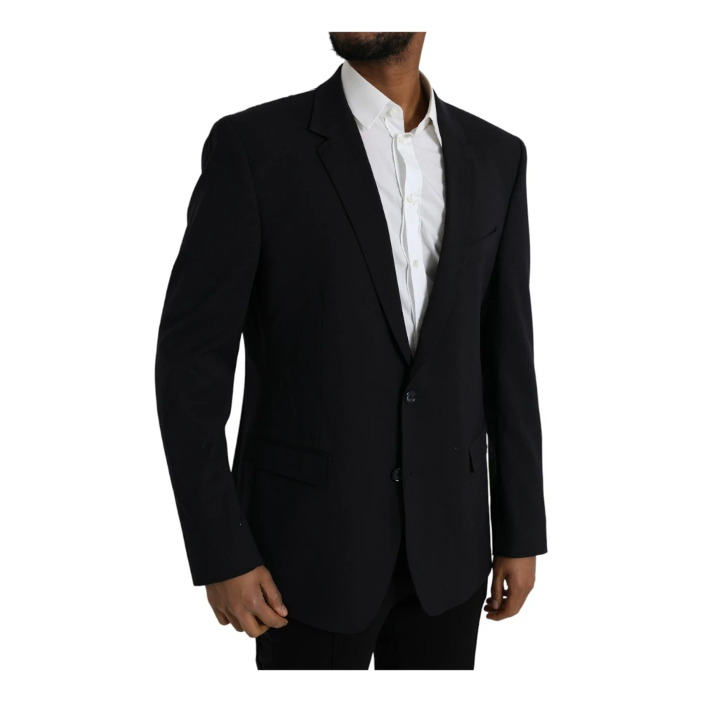 Dolce & Gabbana Slim Fit Single Breasted Blazer Black Heren