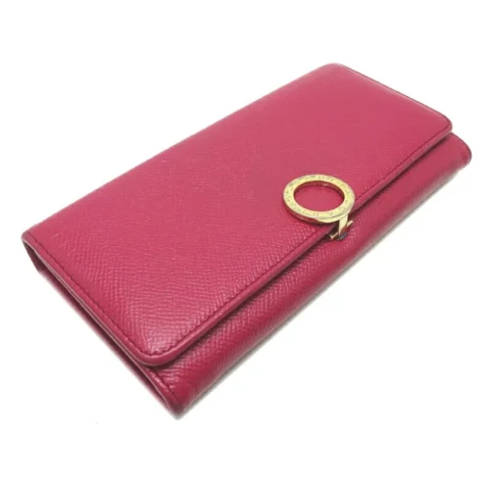 Bvlgari Vintage Pre-owned Leather wallets Pink Dames