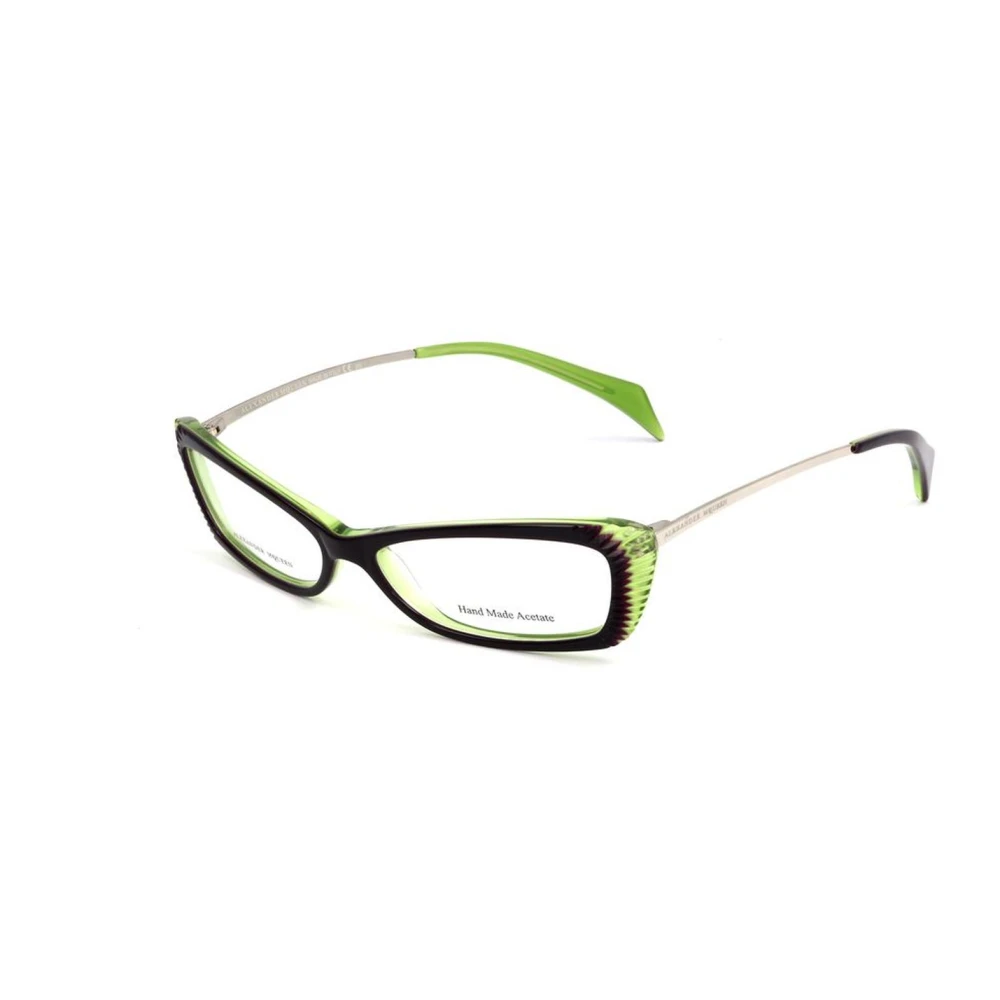Alexander mcqueen Multicolor Acetaat Frames met Gouden Accenten Multicolor Dames