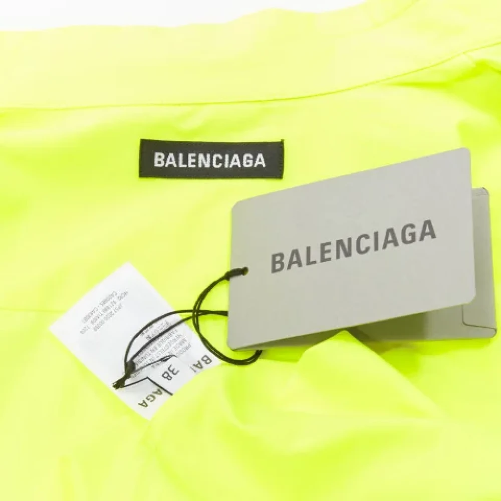 Balenciaga Vintage Pre-owned Cotton tops Yellow Dames