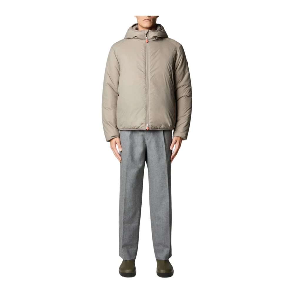 Save The Duck Allium Nylon Gewatteerde Jas Gray Heren