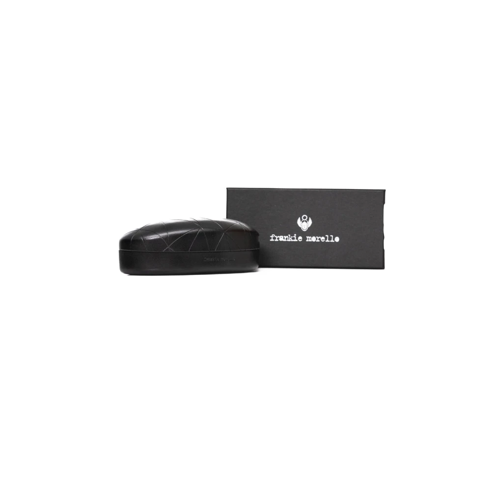 Frankie Morello Clubmaster Metalen Frame Bril Black Heren
