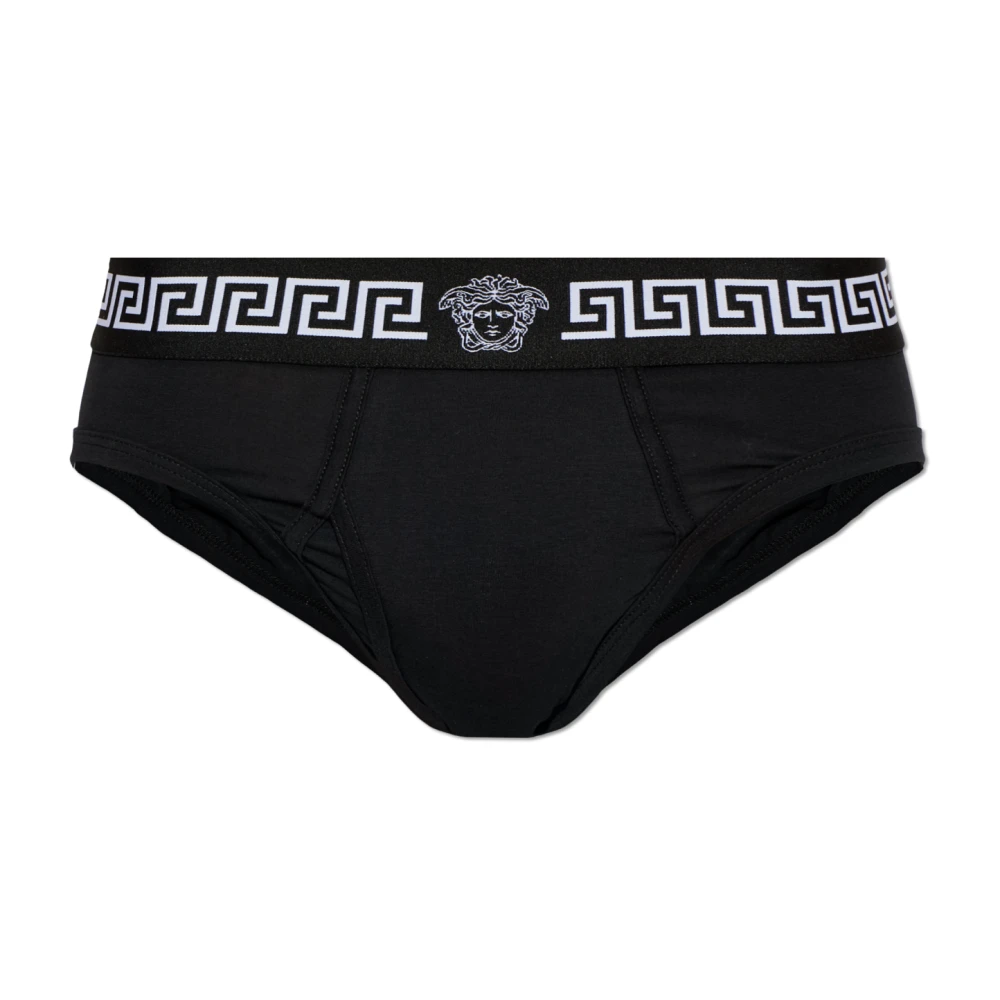 Versace Uomo Nero - Slip In Jersey Di Cotone - Underwear - L