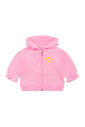 sweat-a-capuche-rose-avec-fleur-et-poignets-a-volants