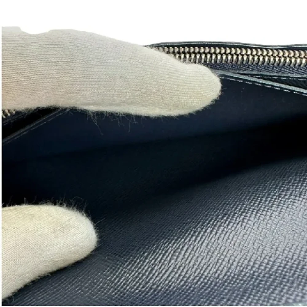 Louis Vuitton Vintage Pre-owned Leather wallets Black Dames