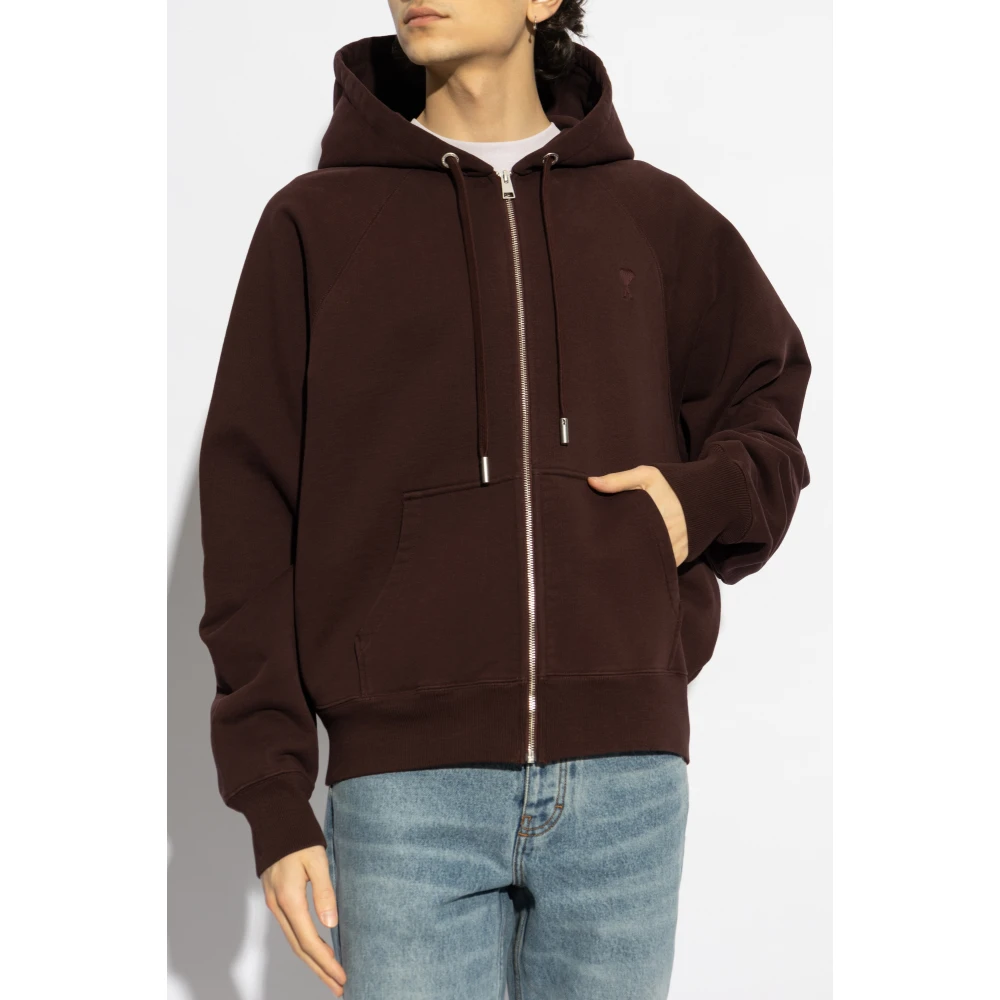Ami Paris Sweatshirt met logo Red Heren