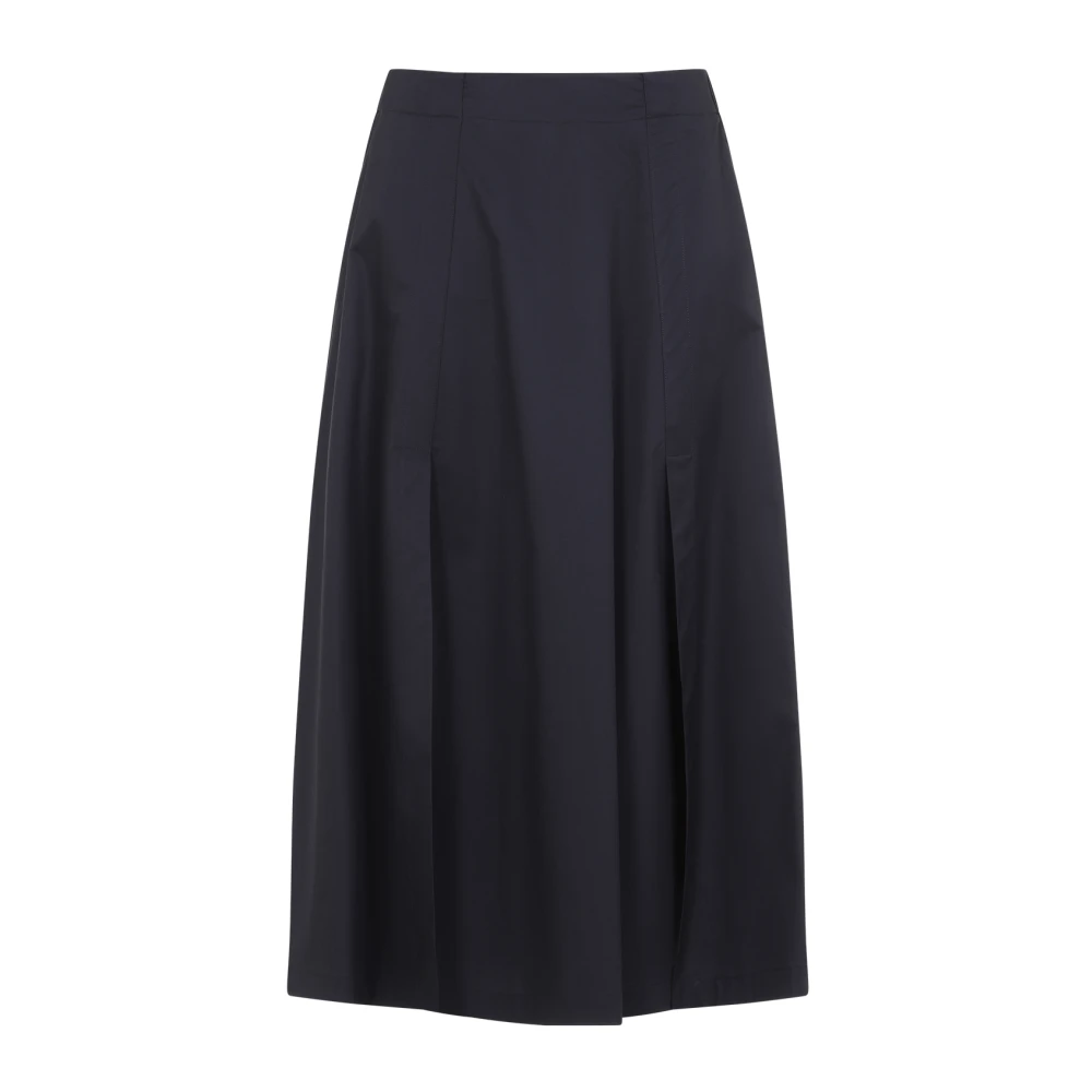 PESERICO Blauwe Spaciale Midi Rok Blue Dames