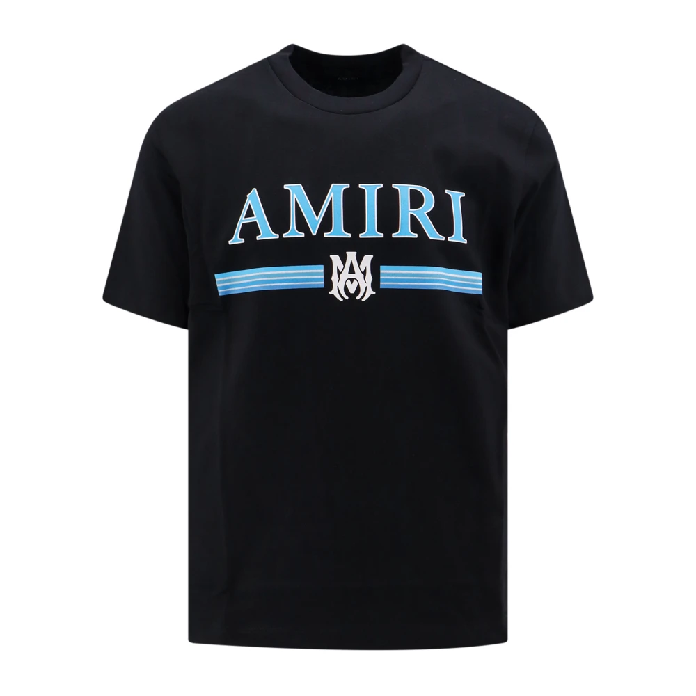 Amiri Katoenen T-Shirt met Contrasterende Logo Print Black Heren