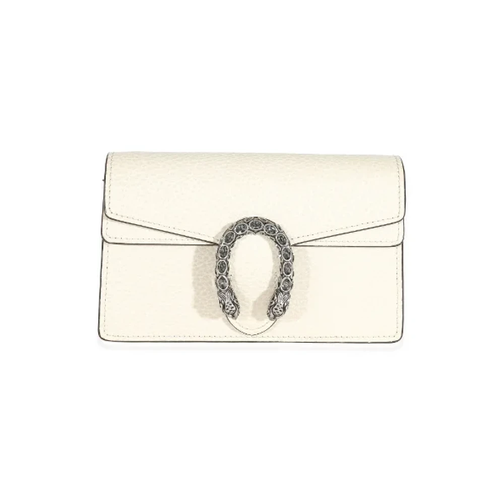Gucci Vintage Pre-owned Leather crossbody-bags White Dames