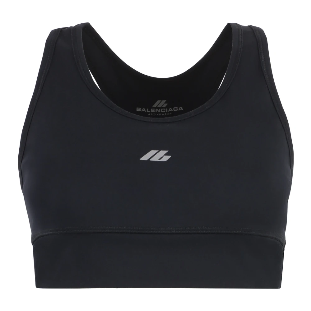 Balenciaga, Sport Bras, female, Black, Size: M Activewear Sports Bra