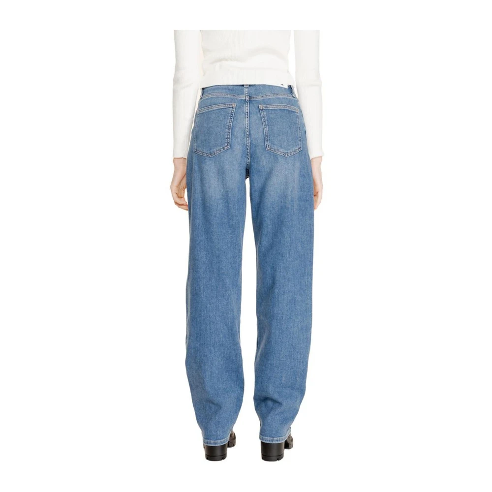 Calvin Klein Jeans Blauwe Katoenmix Jeans voor Vrouwen Blue Dames