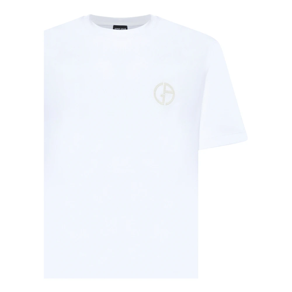 Giorgio Armani Stijlvolle T-shirts en Polos White Heren
