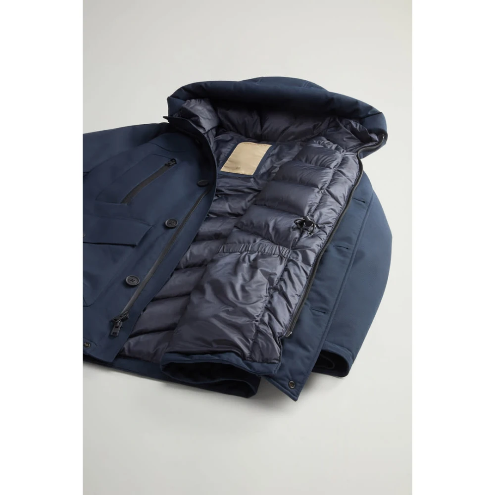 Woolrich Arctic Parka Melton Blue Heren